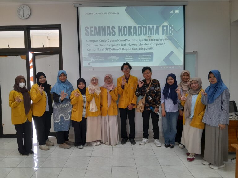 Dies Natalis ke-12, FIB Unsoed Perkuat Peran Mahasiswa sebagai Peneliti Muda melalui KOKADOMA #6